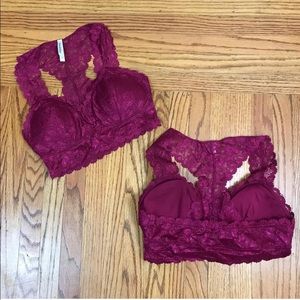 Hourglass Bralette In Wine